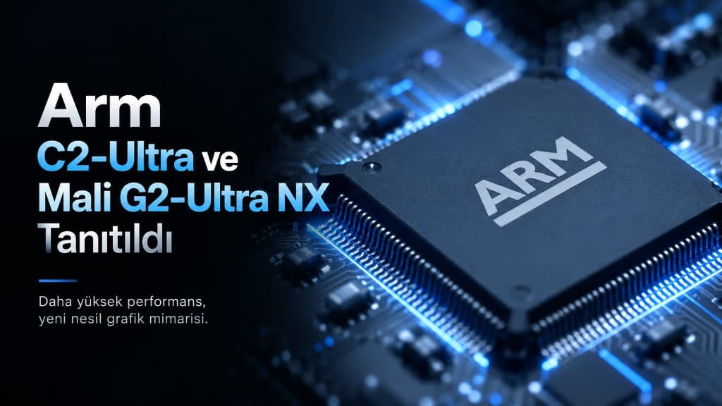 Arm C2-Ultra işlemci çekirdeği ve yapay zekâ hızlandırıcılı Mali G2-Ultra NX mobil GPU mimarisi