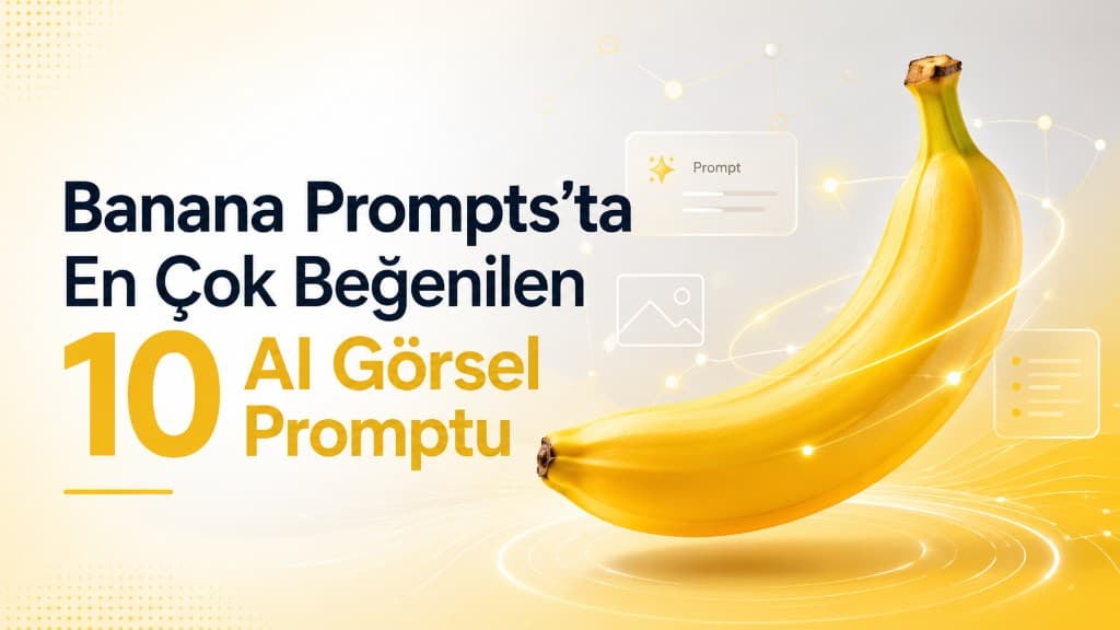 Banana Prompts’ta en çok beğenilen yapay zekâ görsel promptlarından oluşturulan farklı sinematik görseller