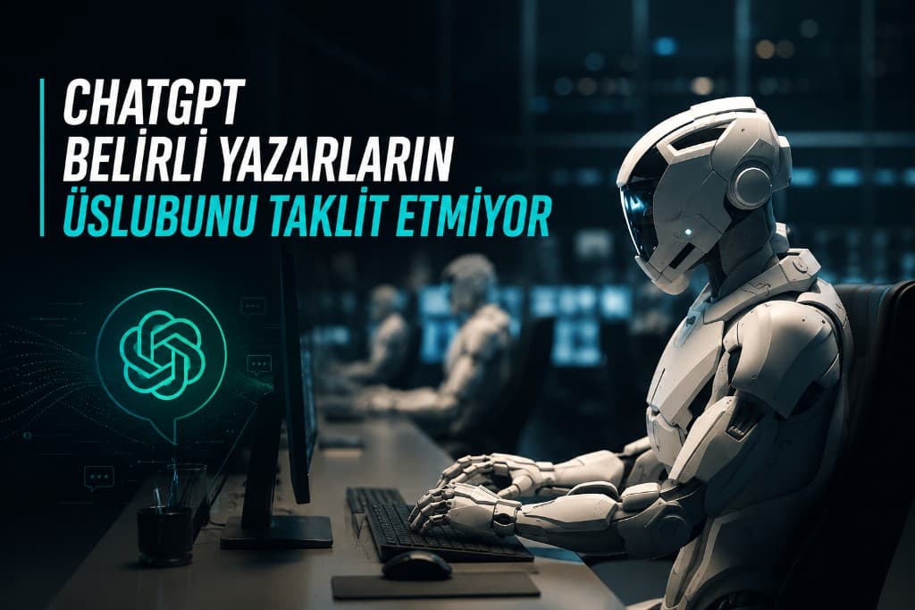 ChatGPT'nin belirli yazarların üslubunu taklit etmeyi reddettiğini gösteren sohbet ekranı