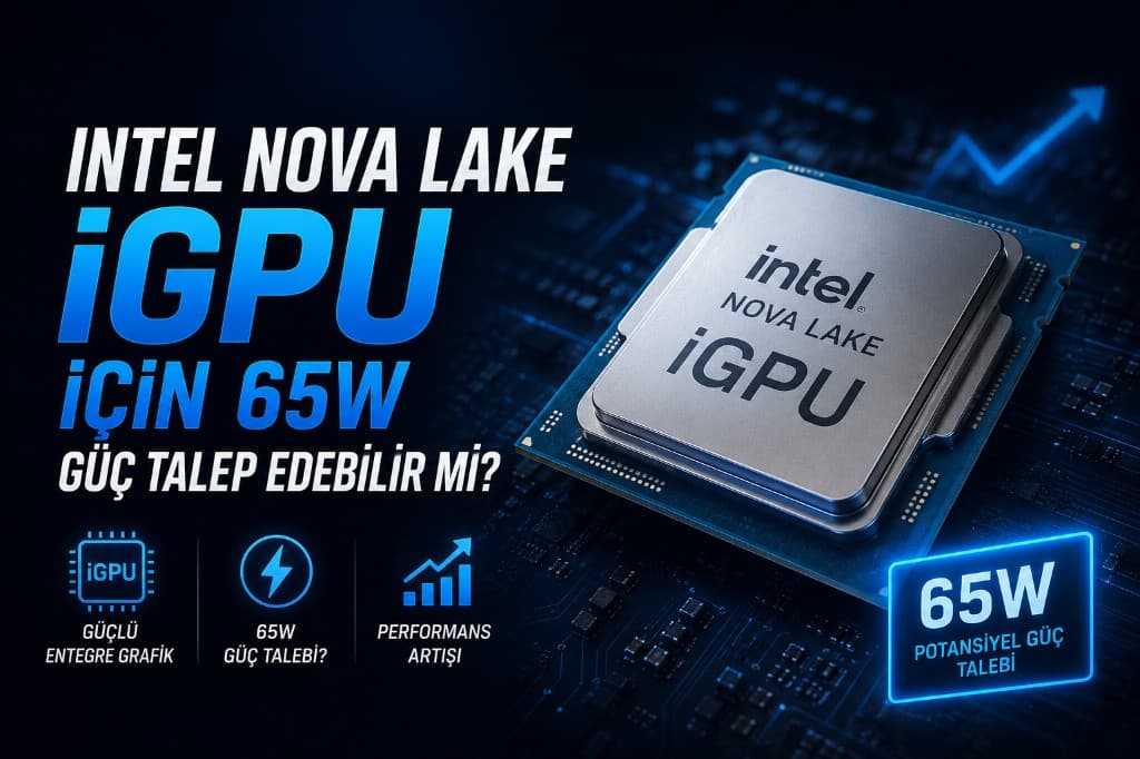 12 Xe3P çekirdekli güçlü entegre GPU taşıması beklenen Intel Nova Lake işlemcisi
