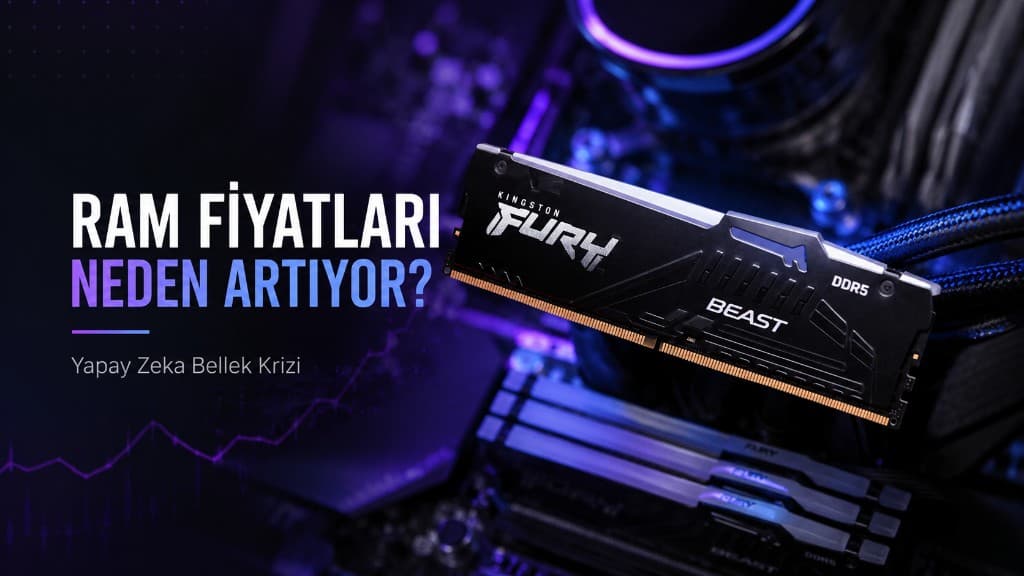 Yapay zeka veri merkezlerinin etkisiyle yükselen DDR4 ve DDR5 RAM fiyatları