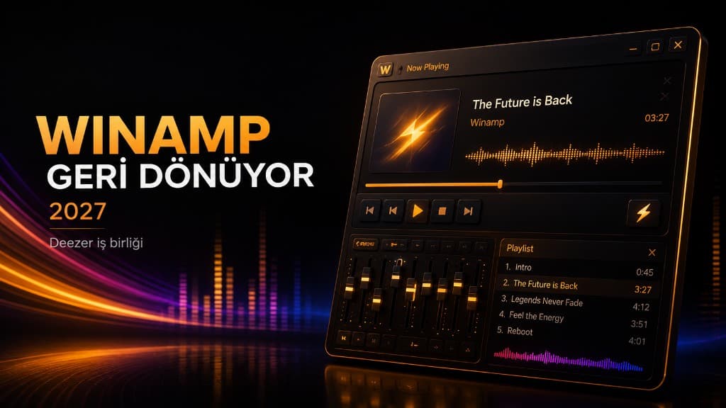 Deezer destekli yeni Winamp müzik oynatıcısının 2027 dönüşü