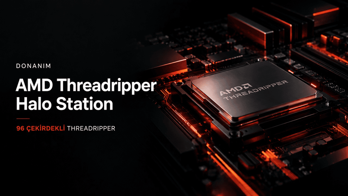 AMD Threadripper Halo Station AI workstation üzerinde 96 çekirdekli Threadripper PRO ve sıvı soğutmalı Instinct MI350P hızlandırıcıların gösterimi