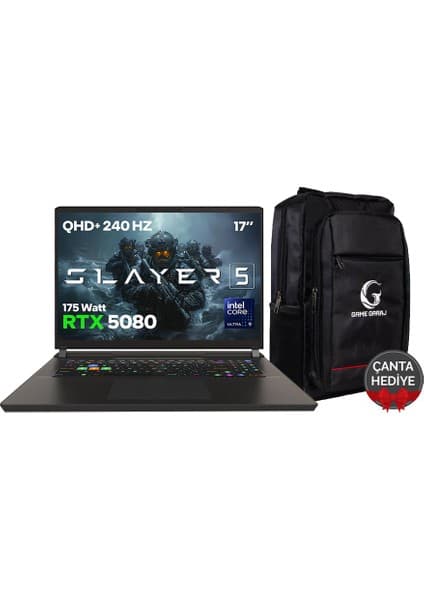 Game Garaj Slayer5 9XL-5080 C3 Intel Core Ultra 9 275HX